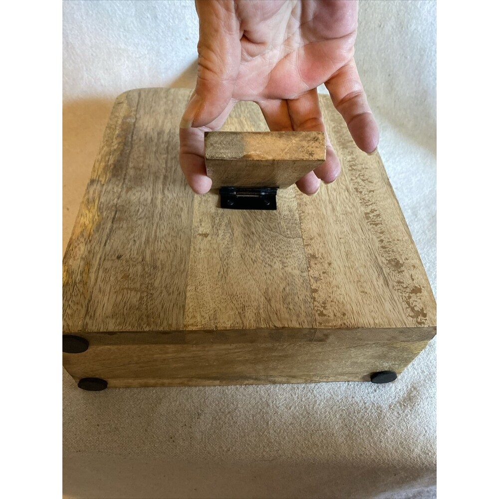 Rustic Wood Cookbook holder Stand - Picture 2 of 6